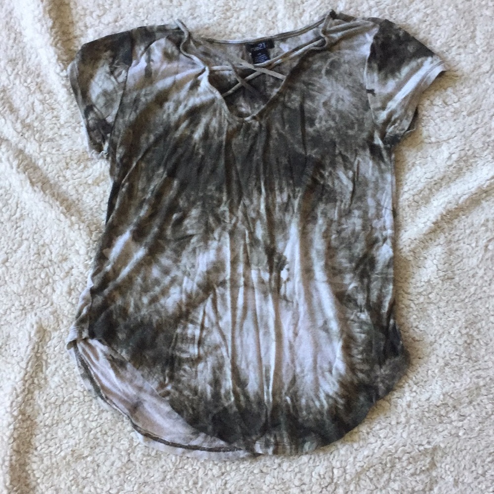 Tie dye green shirt